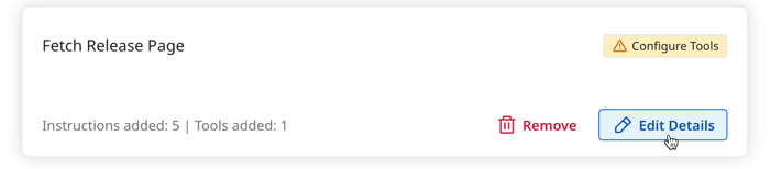 screenshot of the task edit option