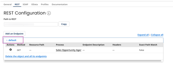 example of REST endpoint