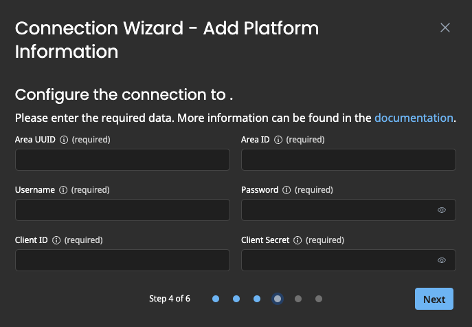 How to - Connection Wizard - Add platform info