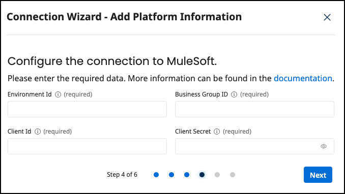 How to - Connection Wizard - Add Platform info