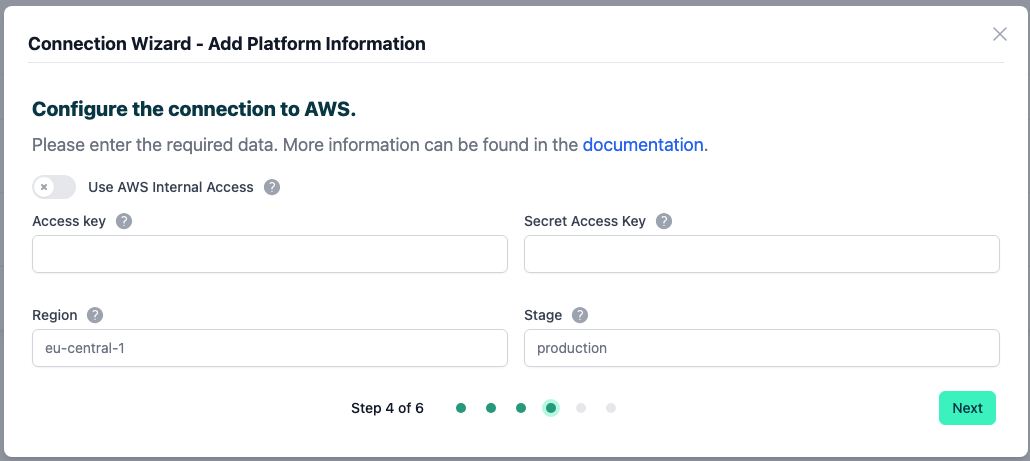 How to - Connection wizard - Add Platform info - 01