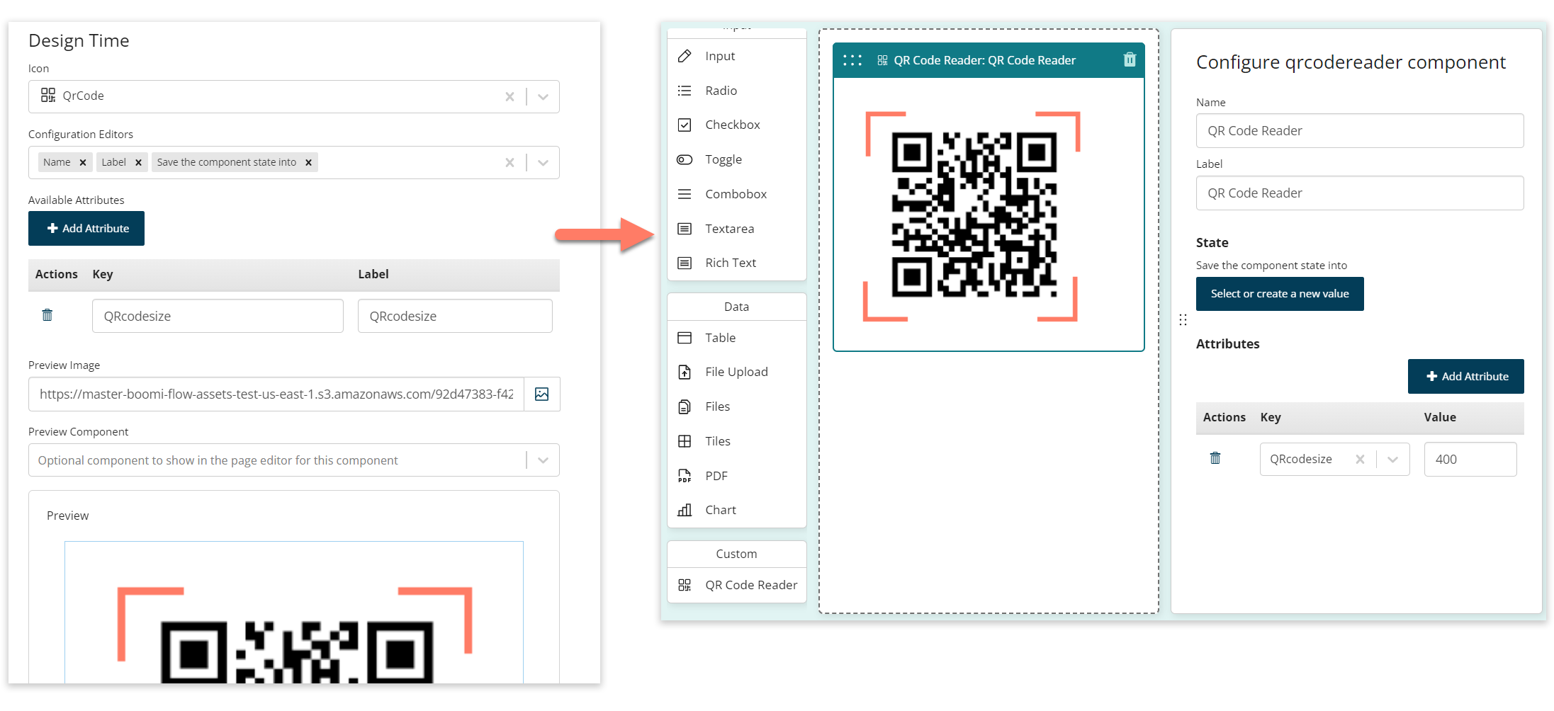Custom component at design time