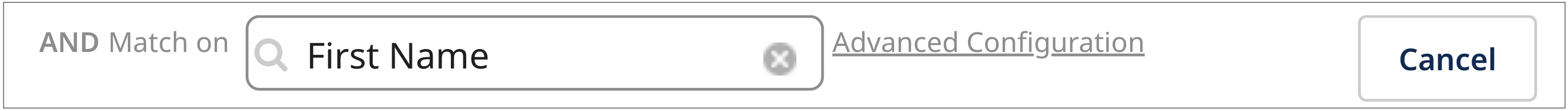 Click Advanced Configuration to open the Configure Advanced Expression dialog.
