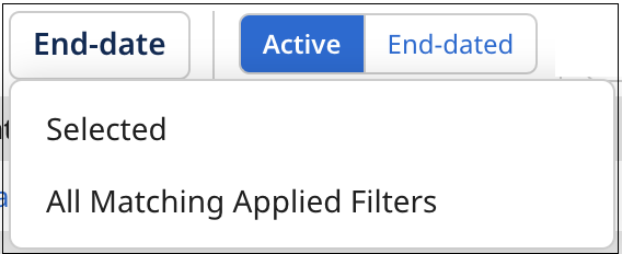 End-date actions on golden records