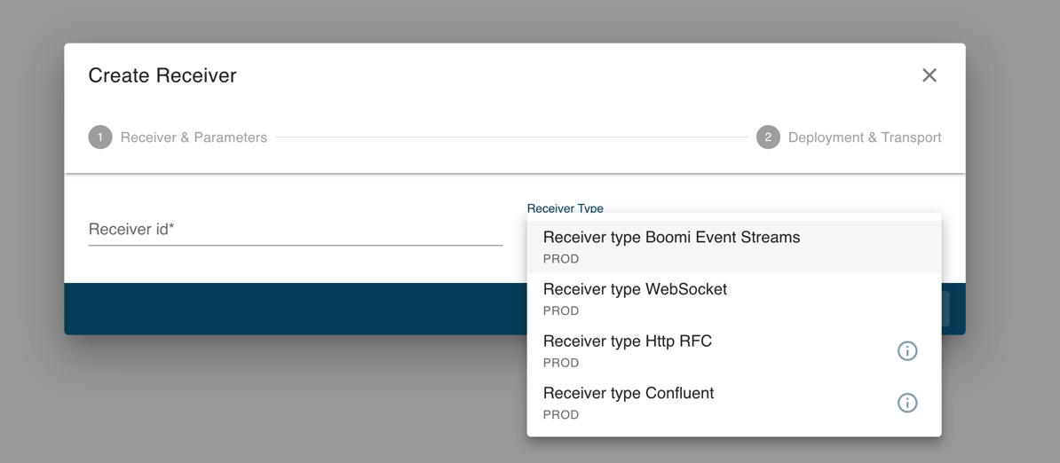 Boomi for SAP Receiver Types